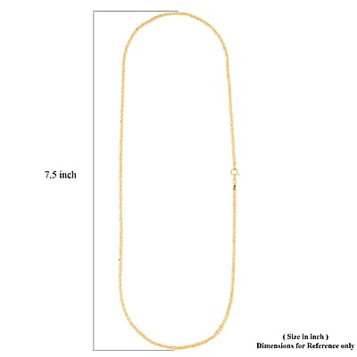 Italian Fancy Link Necklace in 10K Yellow Gold 1.4 Grams 20 Inches