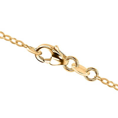 Italian Serene Bean Necklace in 10K Yellow Gold 1.46 Grams 18-20 Inches