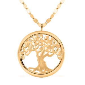 Italian Tree of Life Necklace in 10K Yellow Gold 1.91 Grams 18-20 Inches