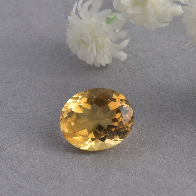 Premium Brazilian Citrine (Ovl 12x10 mm) 3.93 ctw