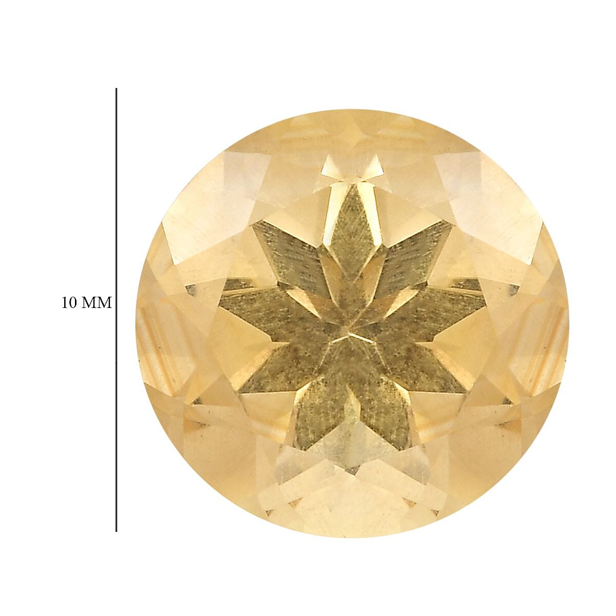 Brazilian Citrine (Rnd 10 mm) 2.89 ctw