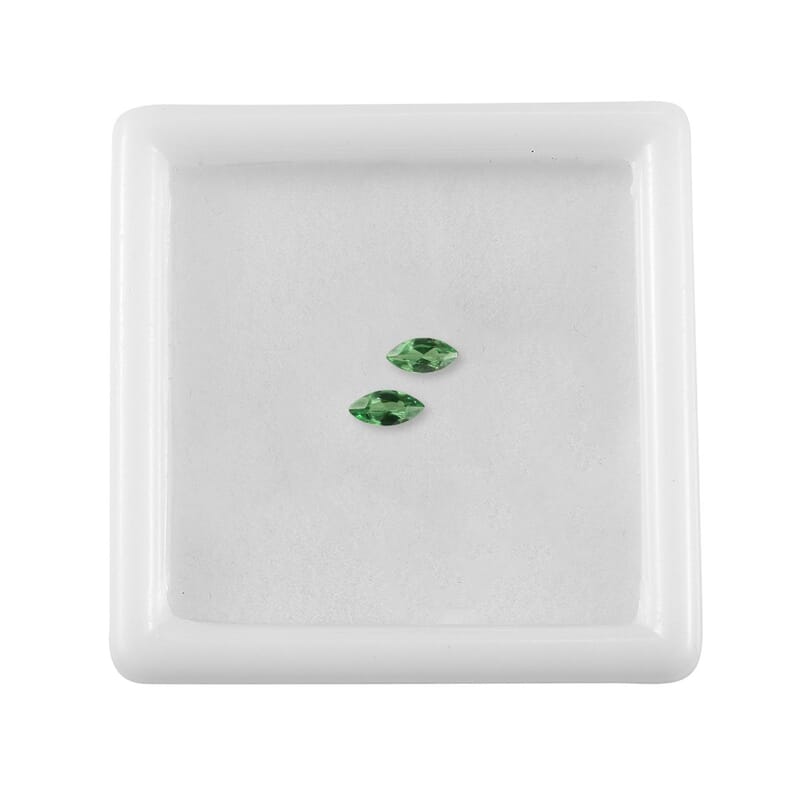 AA Tsavorite Garnet Set of 2 (Mrq 5x2.5 mm) 0.26 ctw