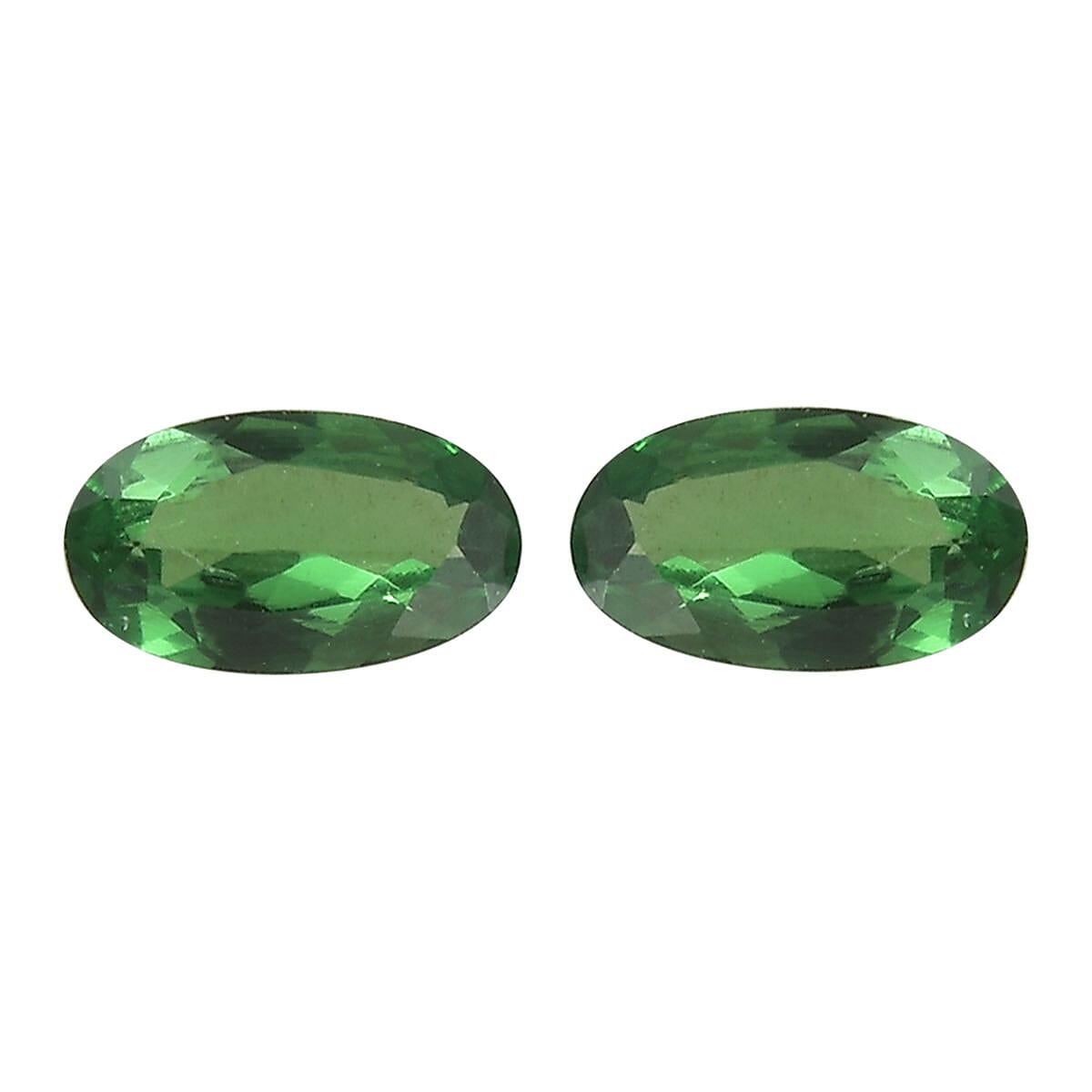 AA Tsavorite Garnet Set of 2 (Ovl 5x3 mm) 0.40 ctw