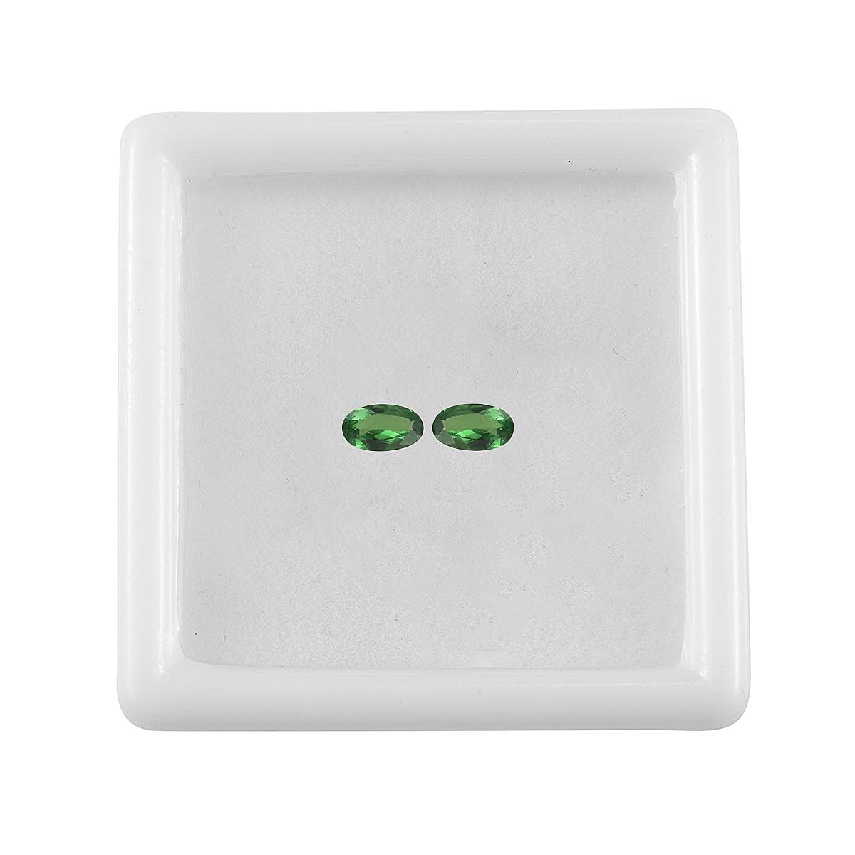 AA Tsavorite Garnet Set of 2 (Ovl 5x3 mm) 0.40 ctw