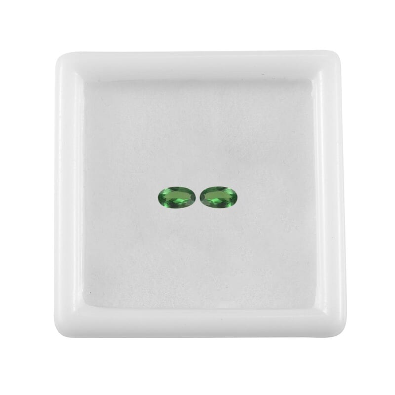 AA Tsavorite Garnet Set of 2 (Ovl 5x3 mm) 0.40 ctw