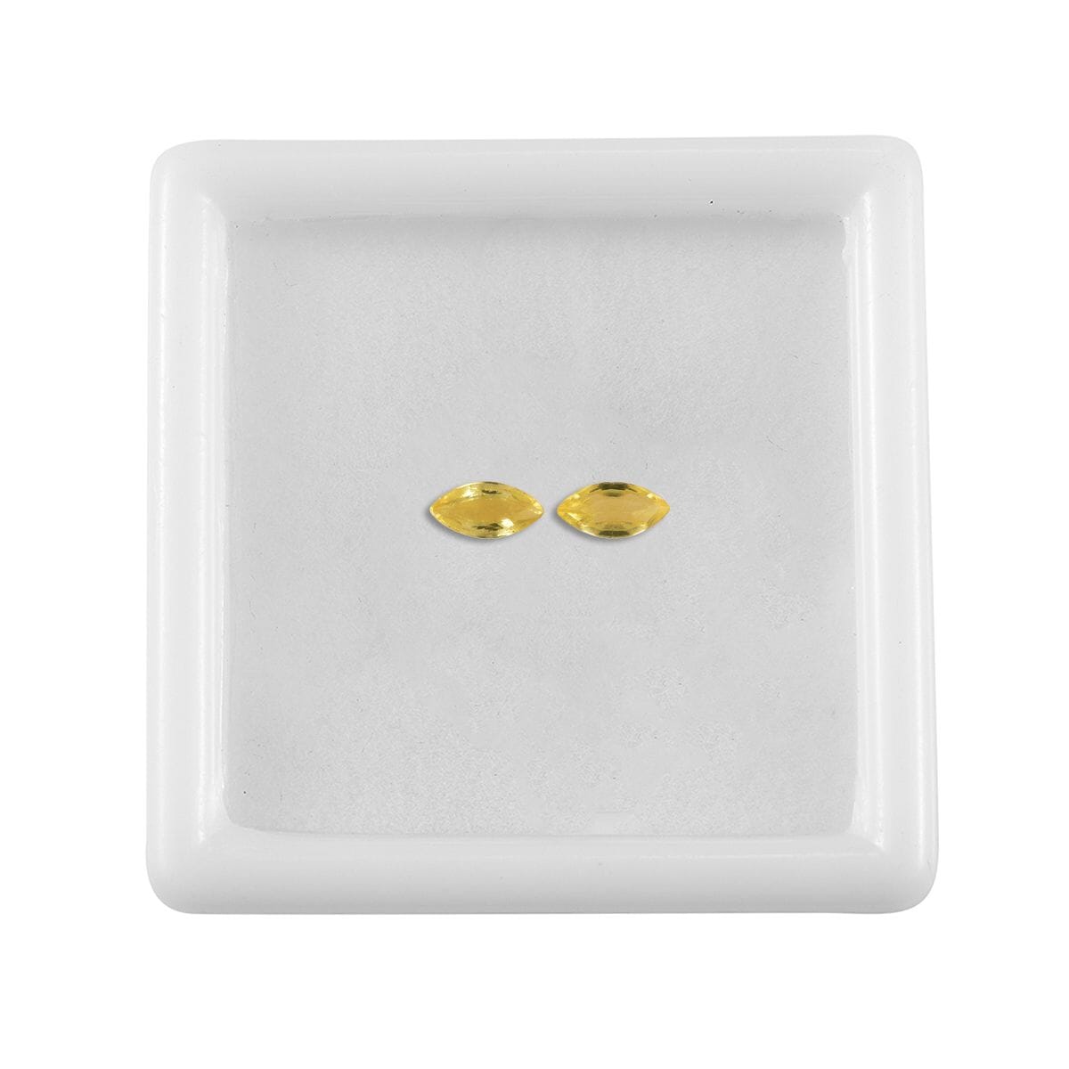 Yellow Sapphire Set of 2 (Mrq 5x2.5 mm) 0.30 ctw image number 3