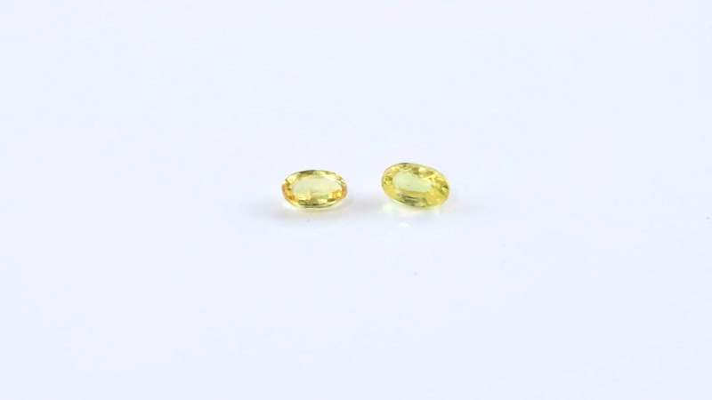 AA Yellow Sapphire Set of 2 (Ovl 5x3 mm) 0.49 ctw