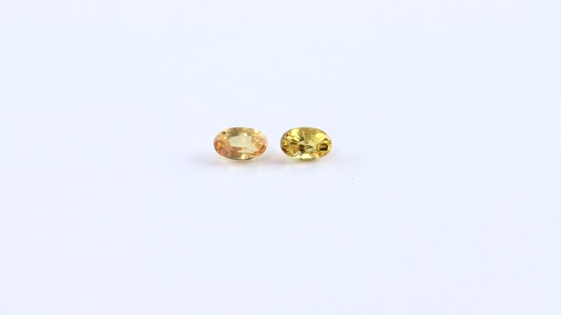 AAA Yellow Sapphire Set of 2 (Ovl 5x3 mm) 0.54 ctw