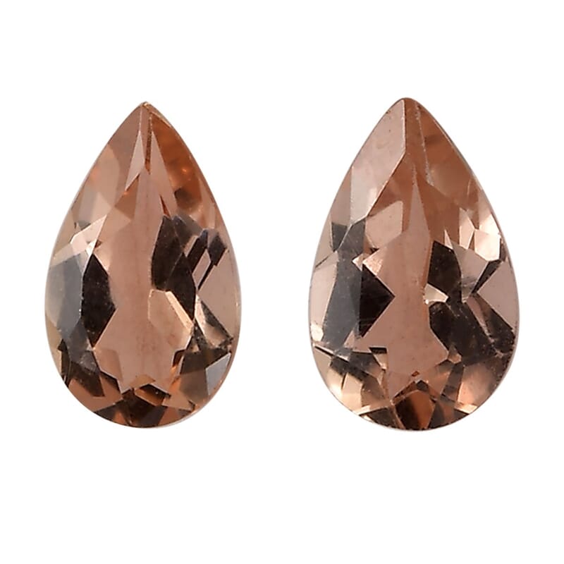 AA Imperial Topaz Set of 2 (Pear 5x3 mm) 0.38 ctw