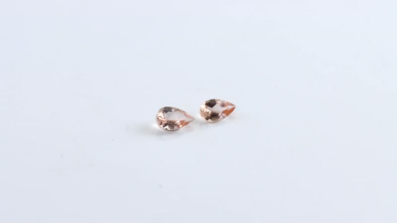 AA Imperial Topaz Set of 2 (Pear 5x3 mm) 0.38 ctw