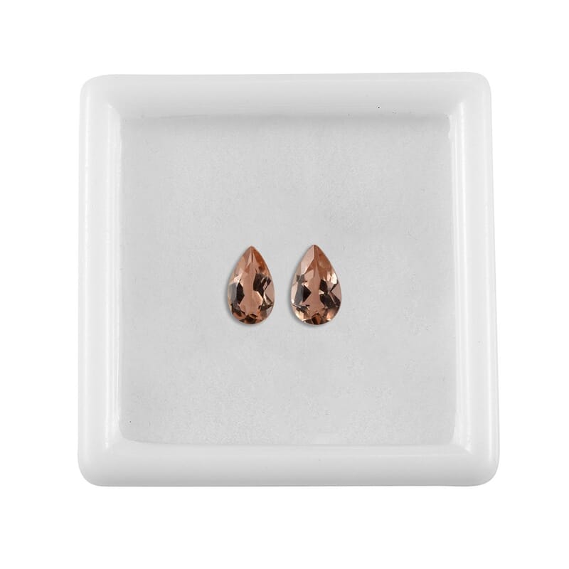 AA Imperial Topaz Set of 2 (Pear 5x3 mm) 0.38 ctw