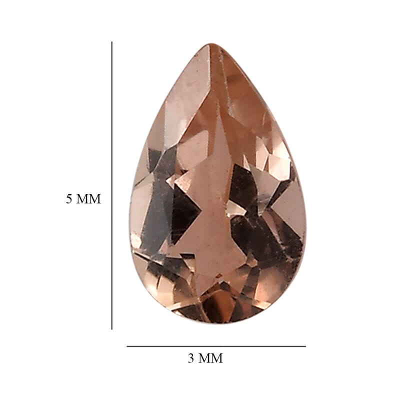AA Imperial Topaz Set of 2 (Pear 5x3 mm) 0.38 ctw