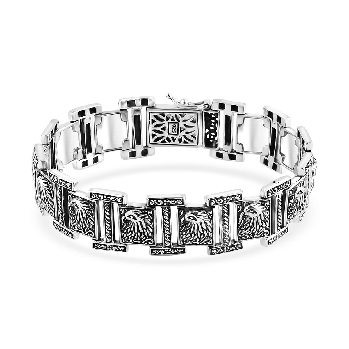 Bali Legacy Eagle Bracelet in Sterling Silver (8.00 In) 39.75 Grams image number 0
