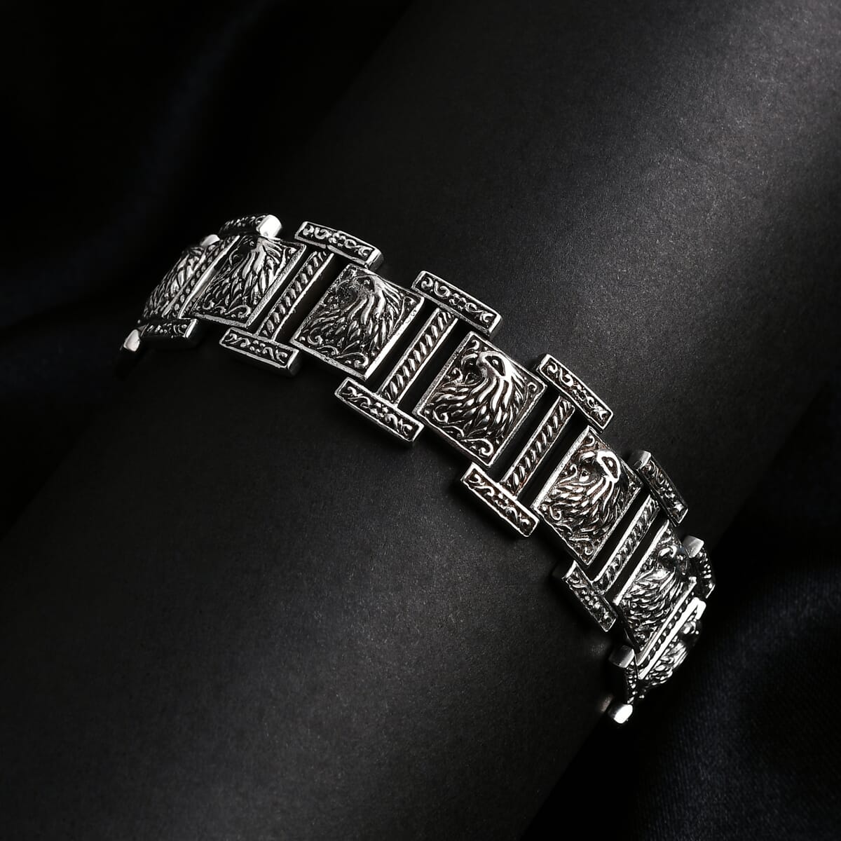 Bali Legacy Eagle Bracelet in Sterling Silver (8.00 In) 39.75 Grams image number 1