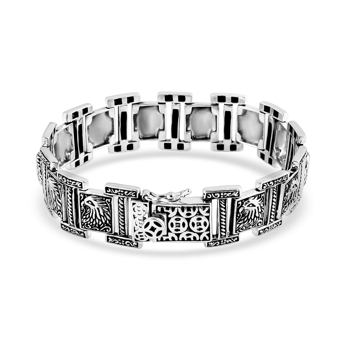 Bali Legacy Eagle Bracelet in Sterling Silver (8.00 In) 39.75 Grams image number 3