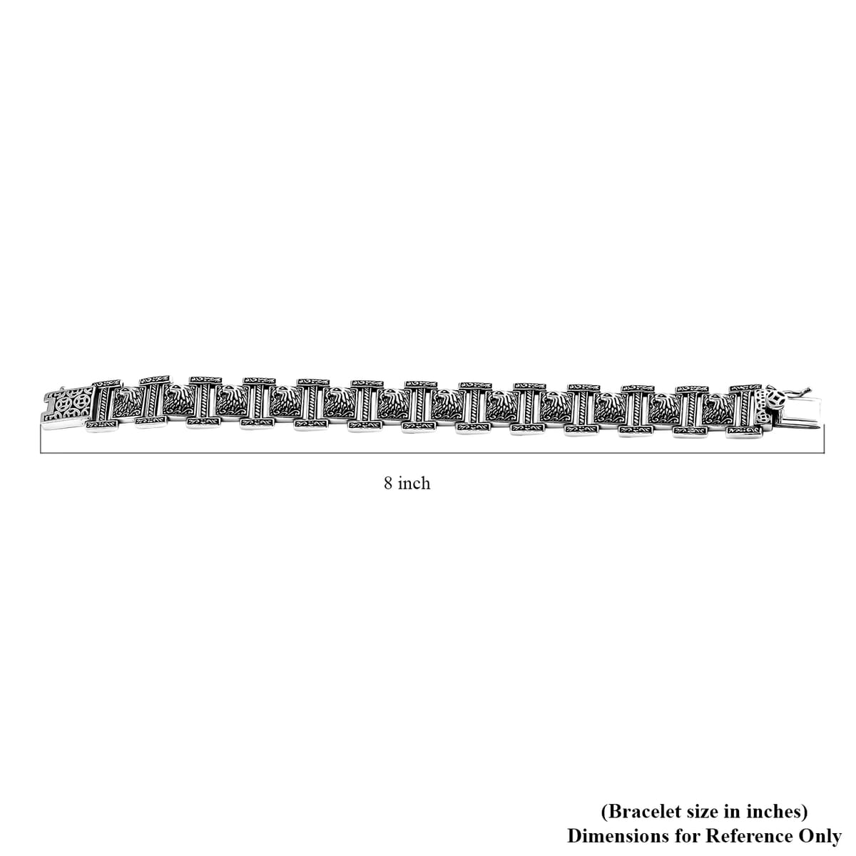 Bali Legacy Eagle Bracelet in Sterling Silver (8.00 In) 39.75 Grams image number 5