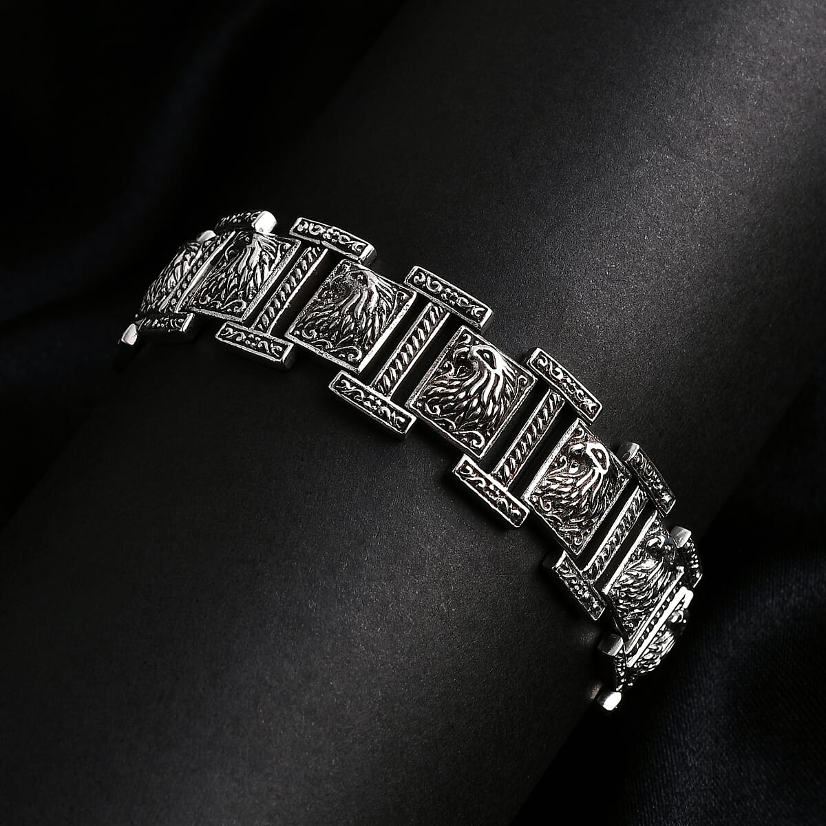 Bali Legacy Eagle Bracelet in Sterling Silver (8.50 In) 42.35 Grams image number 1