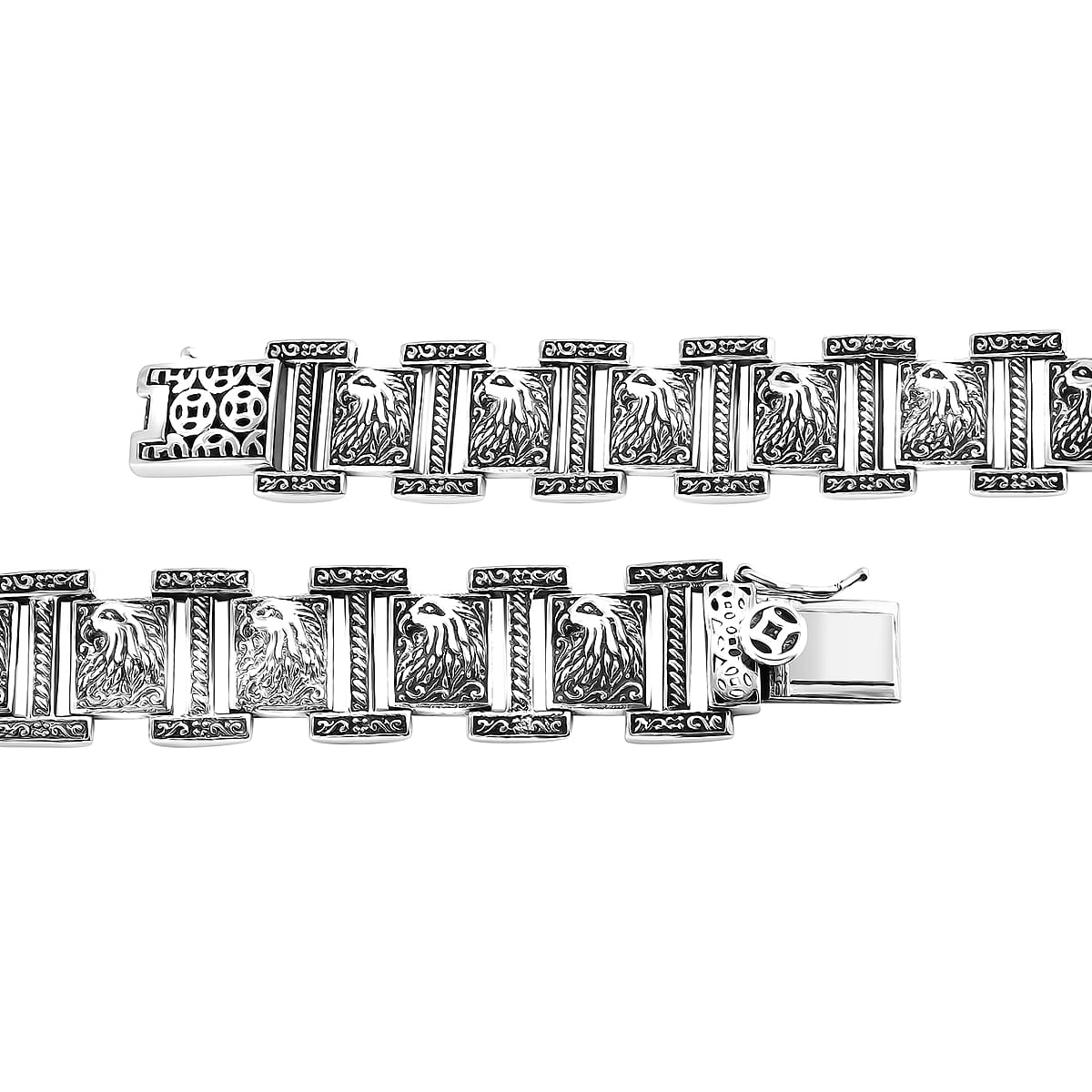 Bali Legacy Eagle Bracelet in Sterling Silver (8.50 In) 42.35 Grams image number 4