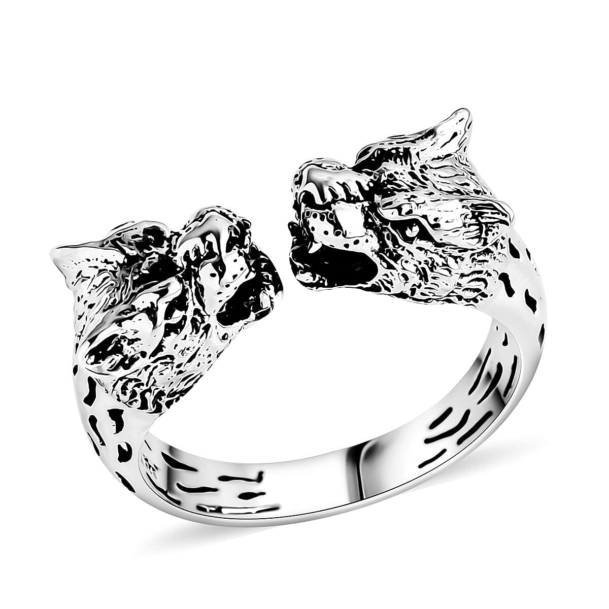 Bali Legacy Sterling Silver Lion Ring (Size 10.0) 6.46 Grams image number 0