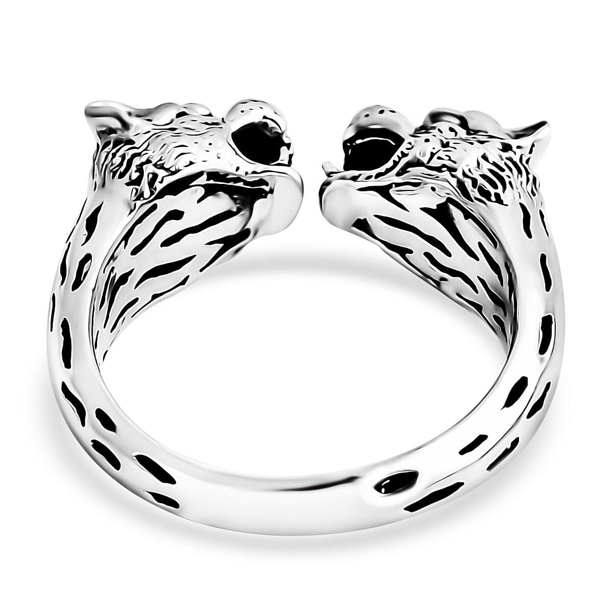 Bali Legacy Sterling Silver Lion Ring (Size 10.0) 6.46 Grams image number 4