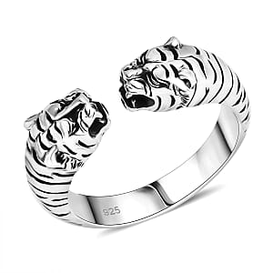 Bali Legacy Sterling Silver Panther Ring (Size 7.0) 6.50 Grams