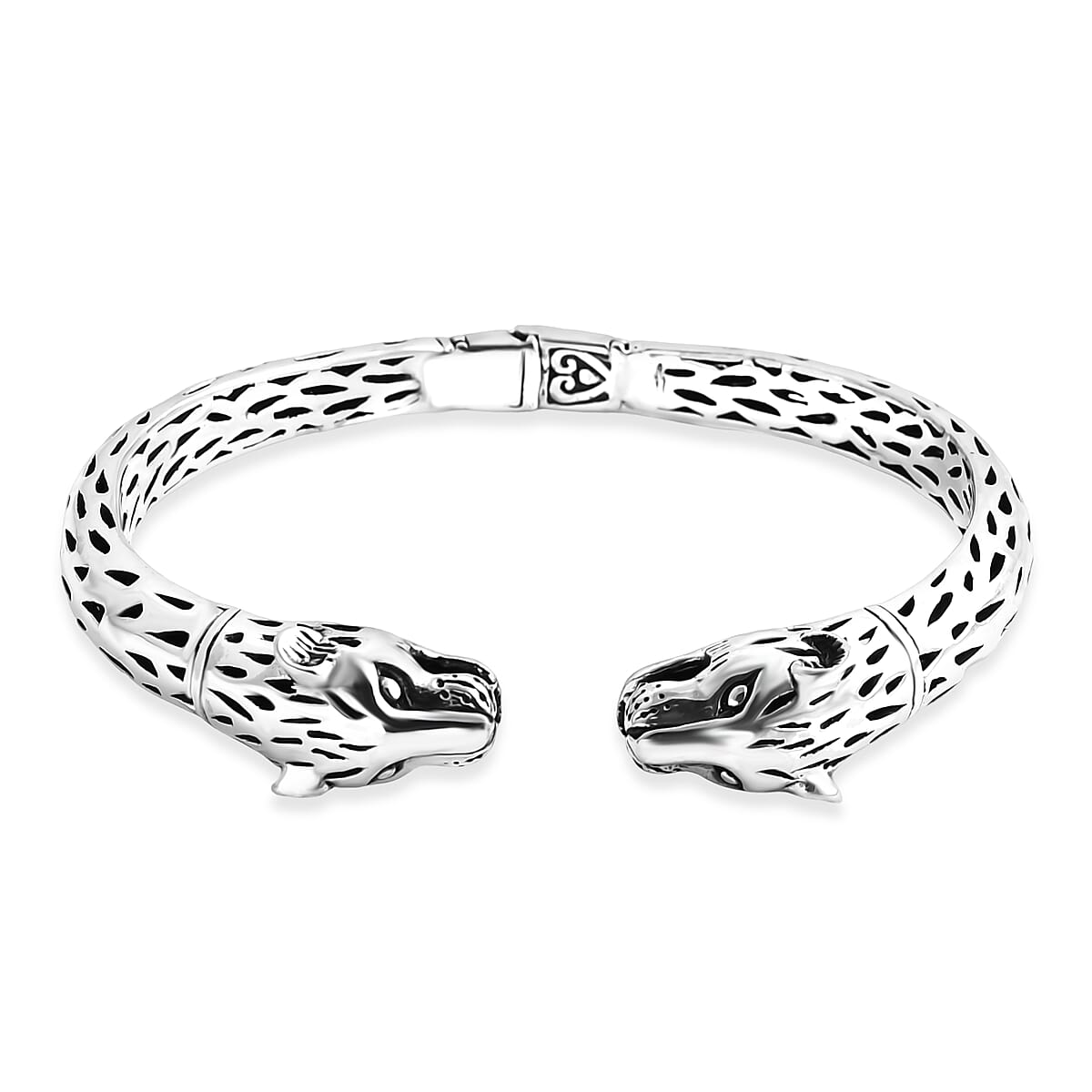 Bali Legacy Sterling Silver Cuff Bangle Bracelet (7.25 In) 31.59 Grams image number 0