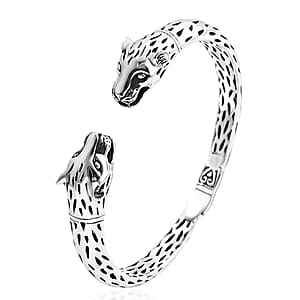 Bali Legacy Sterling Silver Cuff Bangle Bracelet (7.25 In) 31.59 Grams
