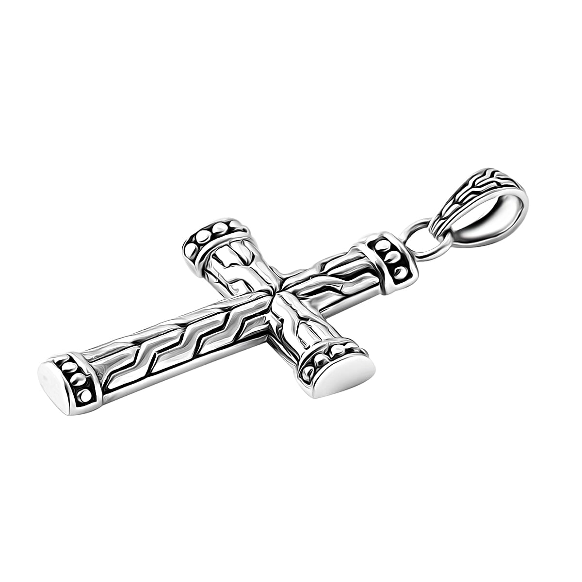 Bali Legacy Cross Pendant without Chain in Sterling Silver 5.65 Grams