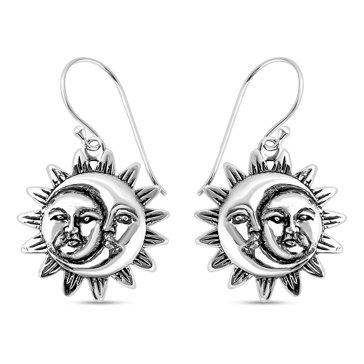 Bali Legacy Sun and Moon Earrings in Sterling Silver 5 Grams image number 0