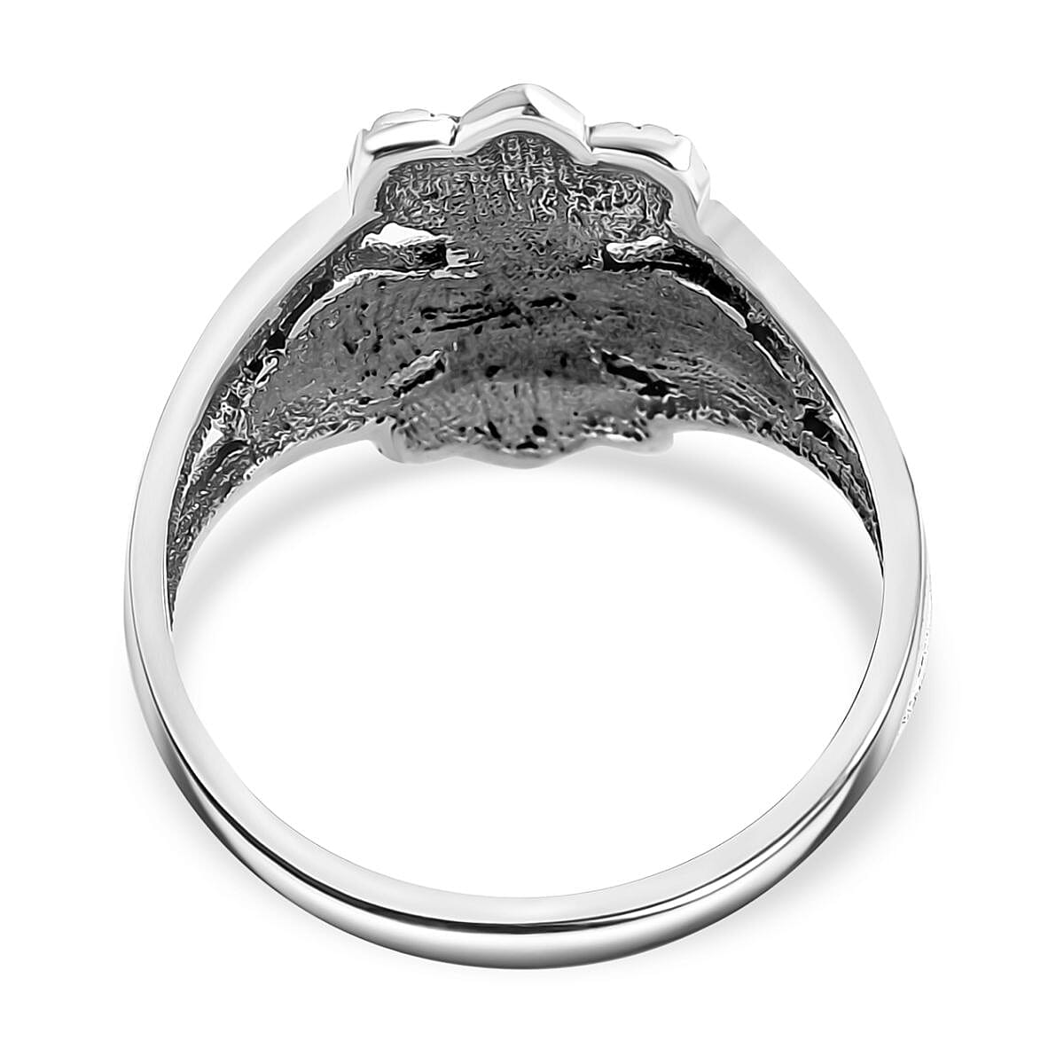Bali Legacy Catholic Cross Ring in Sterling Silver (Size 10.0) 4.40 Grams image number 4