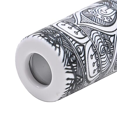 Set of 2 Solid Oval and Tribal Pattern Lipstick Shape Personal Safety Siren Alarm Key Chain