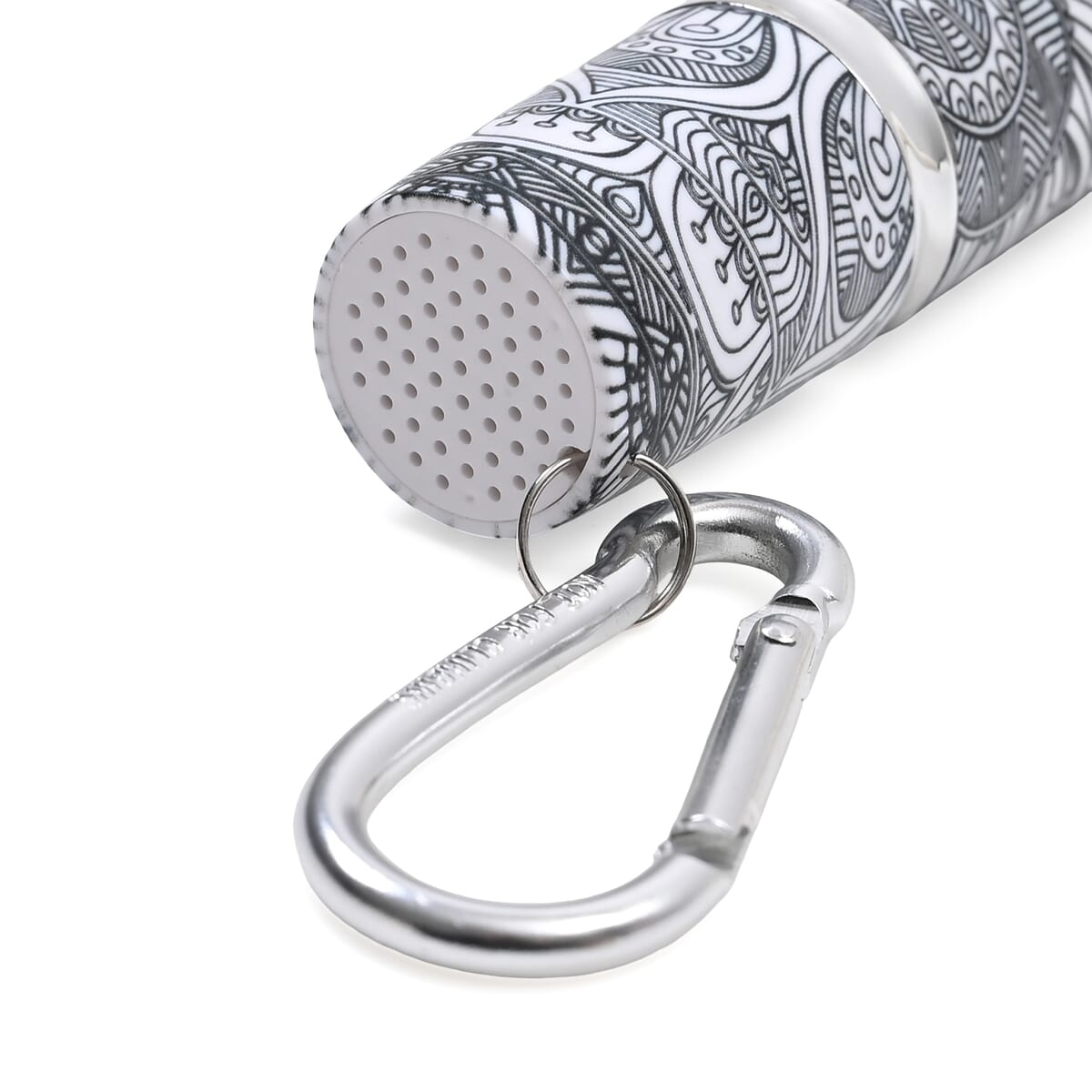 Set of 2 Solid Oval and Tribal Pattern Lipstick Shape Personal Safety Siren Alarm Key Chain image number 3