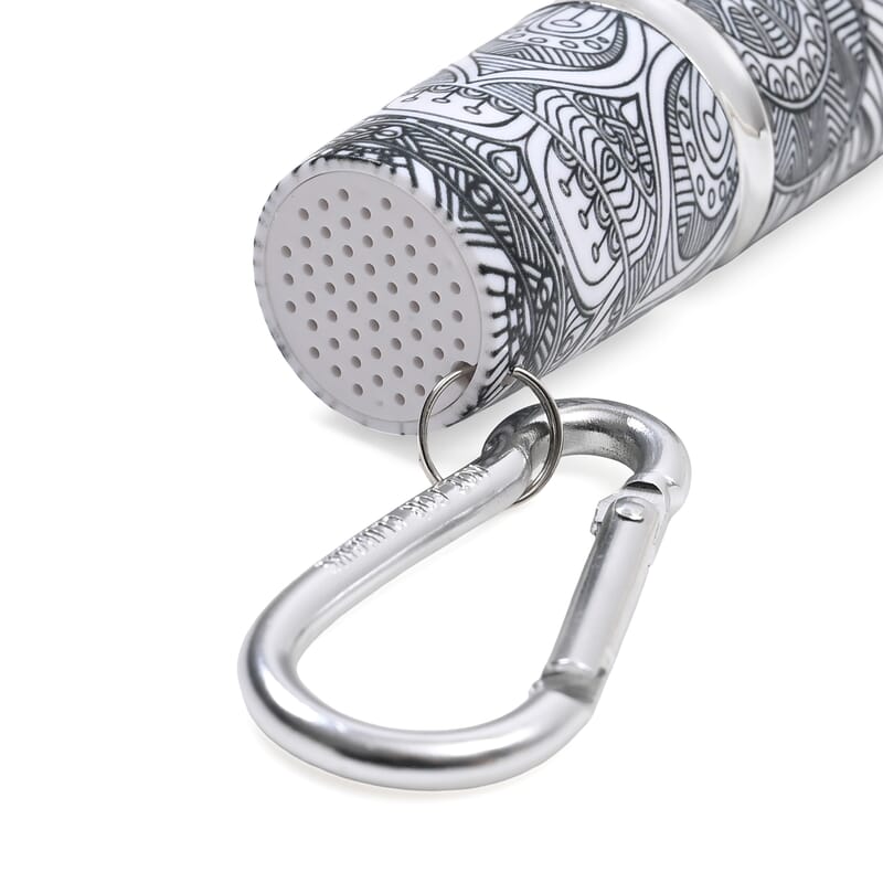 Set of 2 Solid Oval and Tribal Pattern Lipstick Shape Personal Safety Siren Alarm Key Chain
