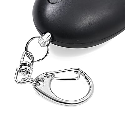 Set of 2 Solid Oval and Tribal Pattern Lipstick Shape Personal Safety Siren Alarm Key Chain
