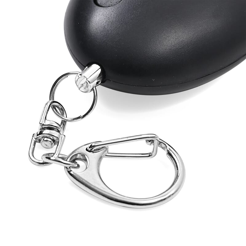 Set of 2 Solid Oval and Tribal Pattern Lipstick Shape Personal Safety Siren Alarm Key Chain