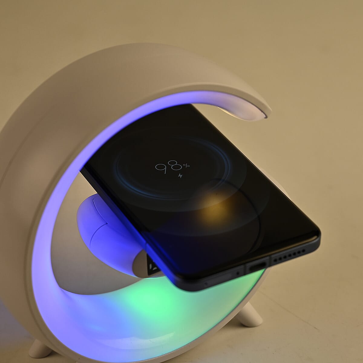 LED Wireless Charging Bluetooth Speaker image number 3