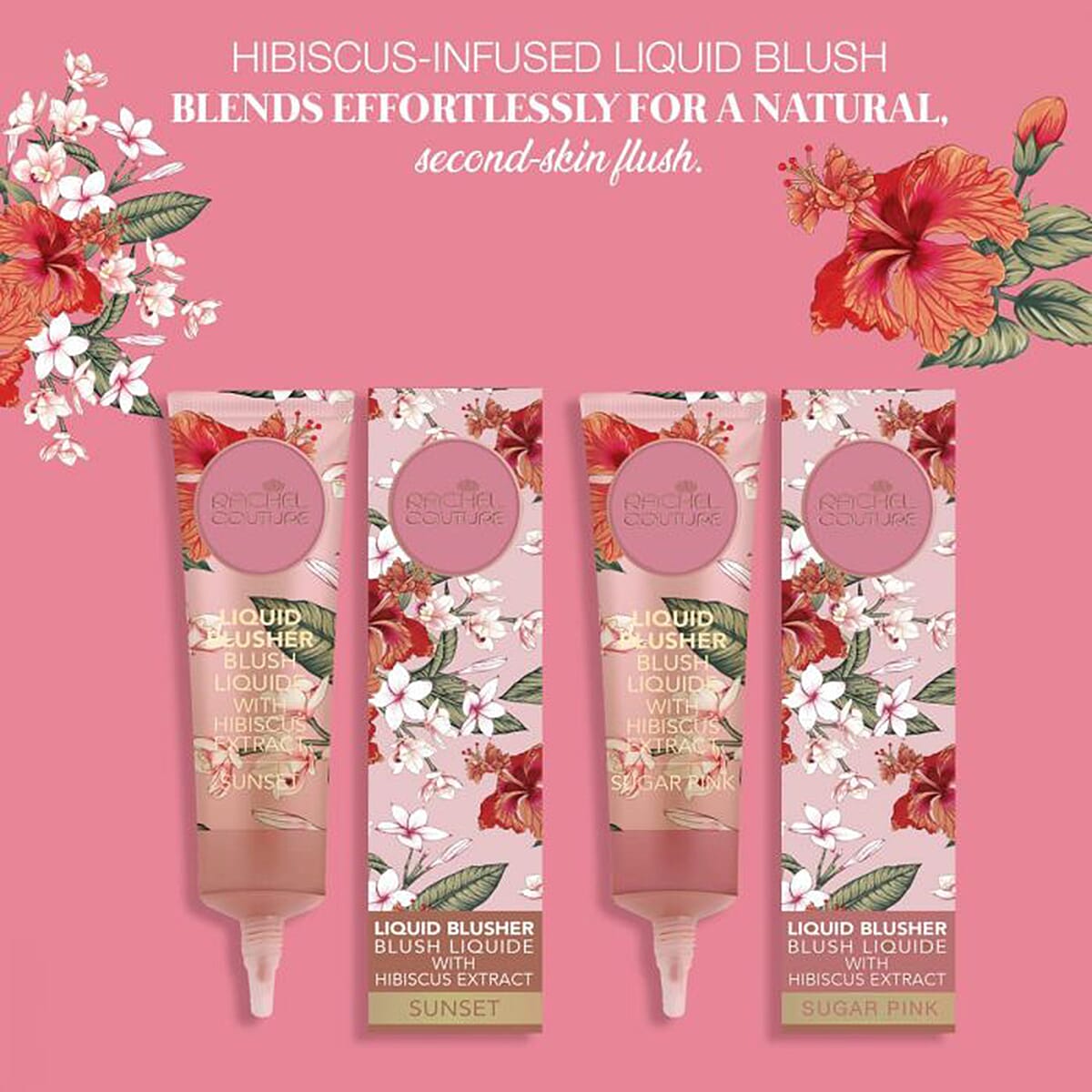 Rachel Couture Blush Liquid with Hibiscus Extract - Sugar Pink (Ships in 8-10 Days) image number 1