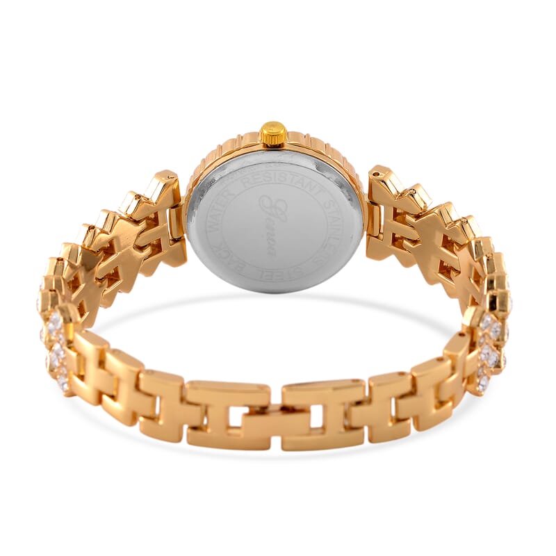 Genoa Austrian Crystal Miyota Japanese Movement Watch in Goldtone