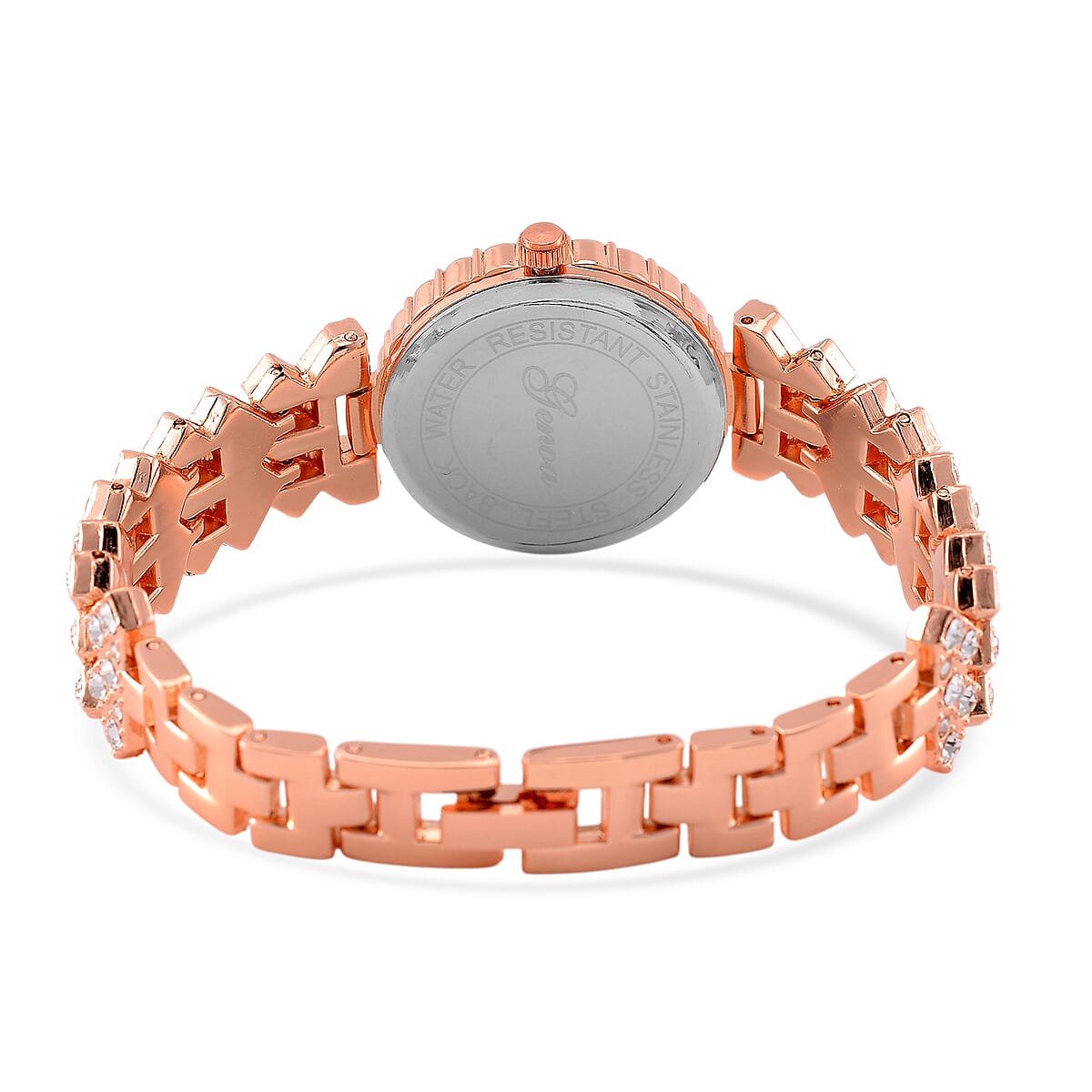 Genoa Austrian Crystal Miyota Japanese Movement Watch in Rosetone image number 6