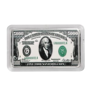 999.9 Fine Silver One Troy Ounce Bullion Currency Bar 31.1 Grams