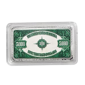  999.9 Fine Silver One Troy Ounce Bullion Currency Bar 31.1 Grams