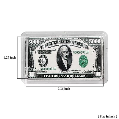 999.9 Fine Silver One Troy Ounce Bullion Currency Bar 31.1 Grams