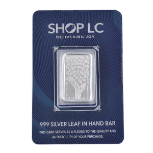 999.9 Fine Silver Leaf in Hand Bar 5 Grams