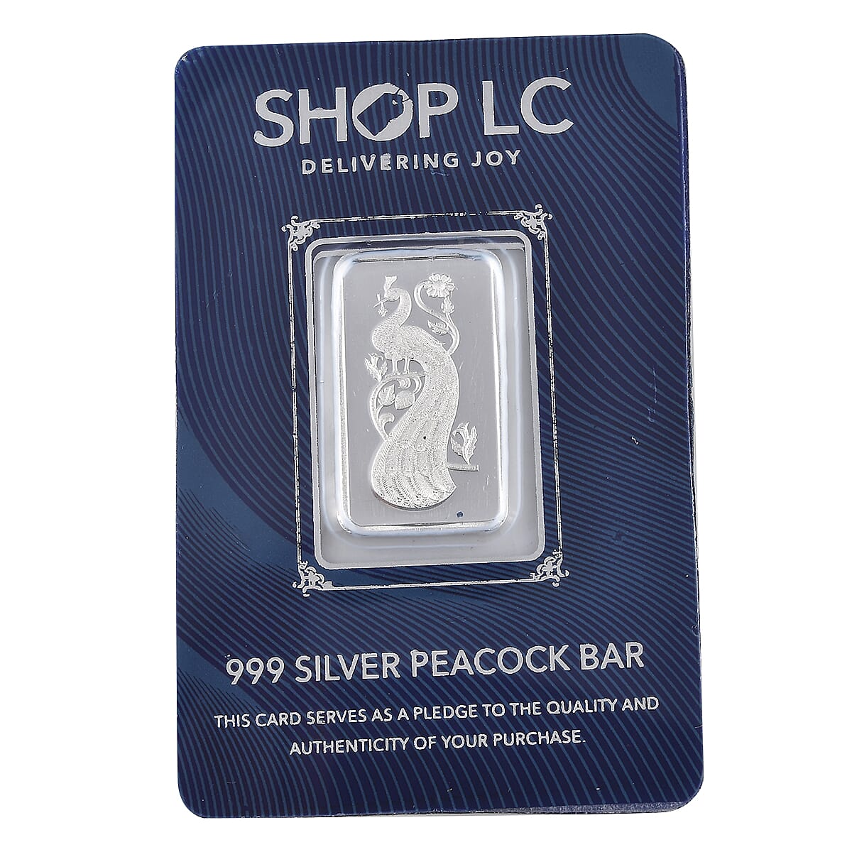 999.9 Fine Silver Peacock Bar 5 Grams (Del. in 10-15 Days) image number 0