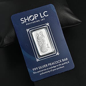  999.9 Fine Silver Peacock Bar 5 Grams (Del. in 10-12 Days)