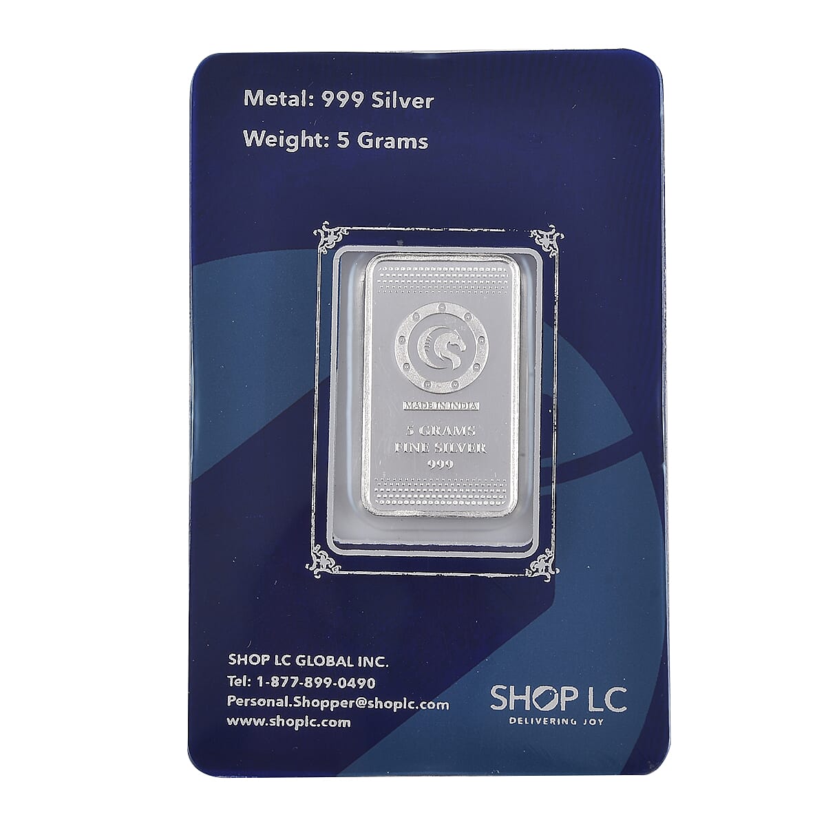 999.9 Fine Silver Peacock Bar 5 Grams (Del. in 10-15 Days) image number 3