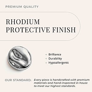 Poke Free Moissanite 0.50 ctw Stud Earrings in Rhodium Over Sterling Silver 