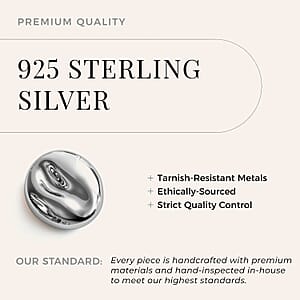Poke Free Moissanite 0.50 ctw Stud Earrings in Rhodium Over Sterling Silver 