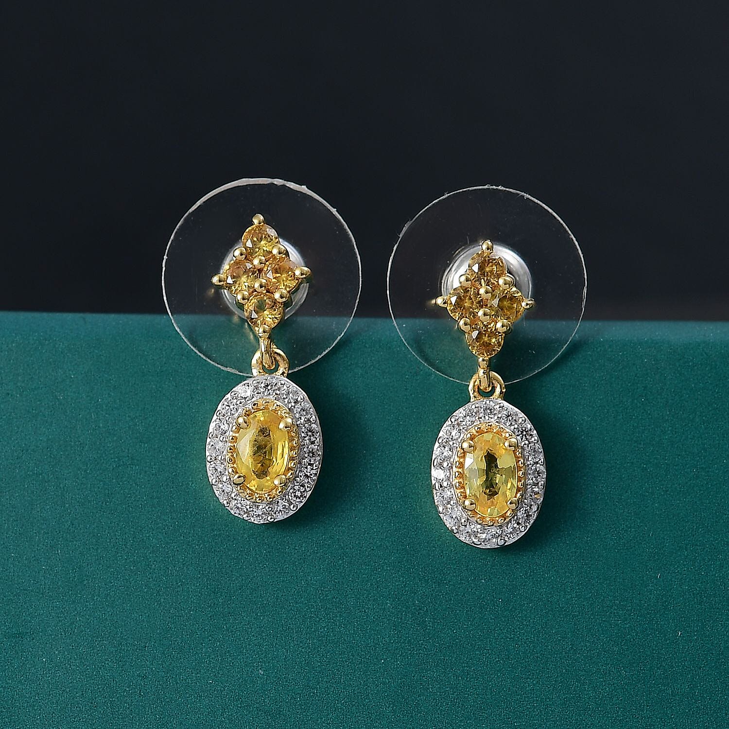 Buy D'Joy Premium Madagascar Yellow Sapphire and White