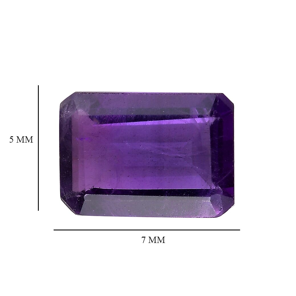 AA African Amethyst Set of 2 (Oct 7x5 mm) 1.56 ctw Loose Gemstone